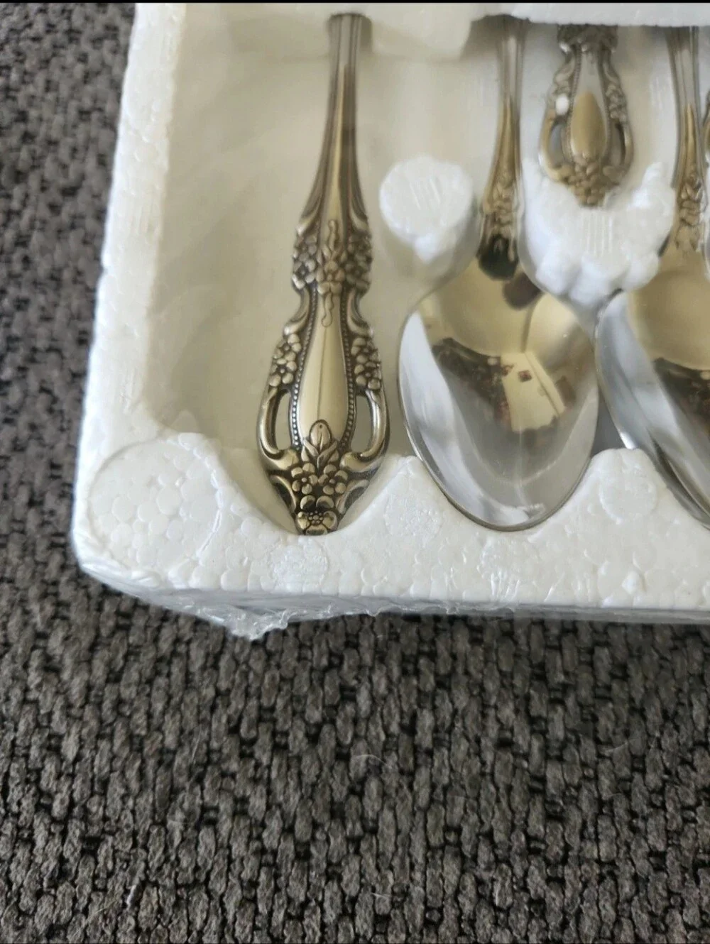 New Serving Set Onieda Silverware RAPHAEL MINT Stainless Slotted Spoons Pie